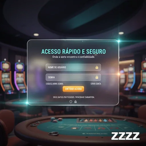 Tela de login do site zzzz com campos de acesso seguro.