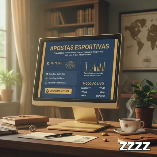 Tela do app zzzz mostrando apostas esportivas e opções VIP.