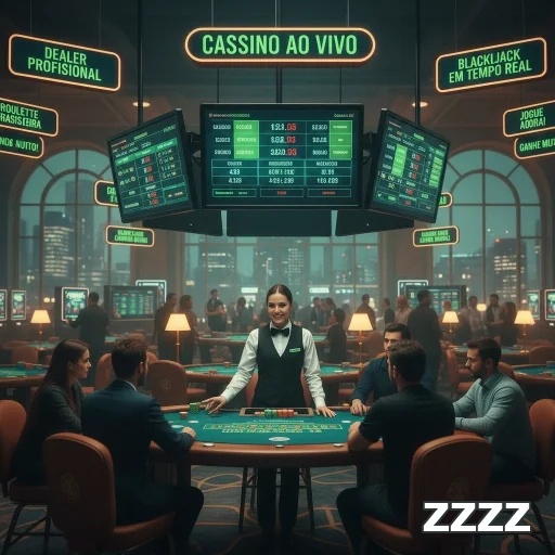 Jogadores em cassino ao vivo da zzzz, com dealer interagindo.