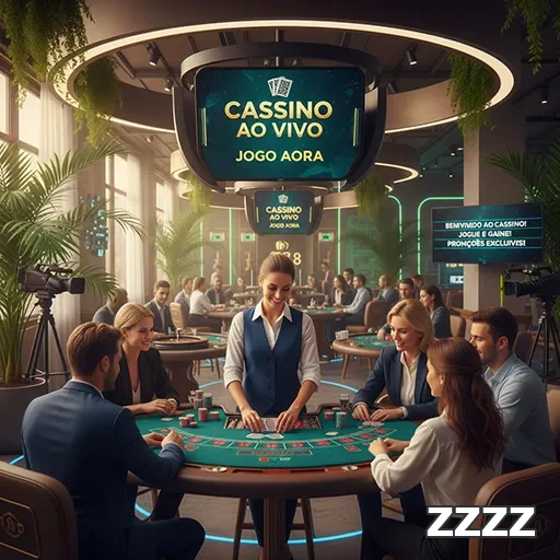 Jogadores em ambiente de cassino ao vivo na plataforma zzzz.