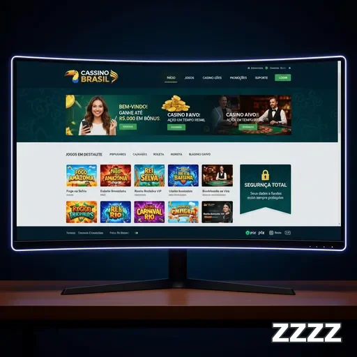 Tela inicial do site zzzz com jogos e acesso VIP destacado.