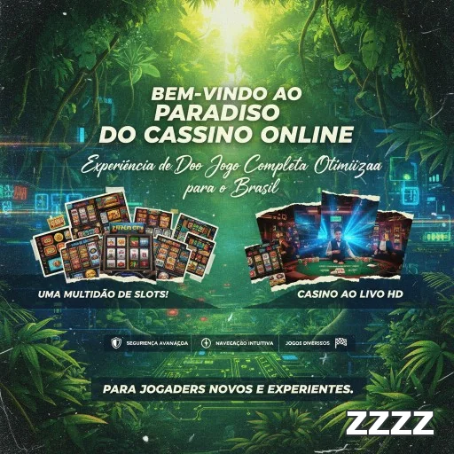 Tela de boas-vindas do cassino zzzz com slots destacados.