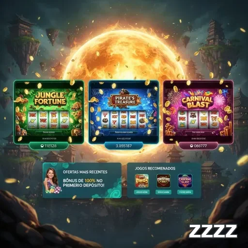 Tela do aplicativo zzzz mostrando jogos de slot VIP no celular.
